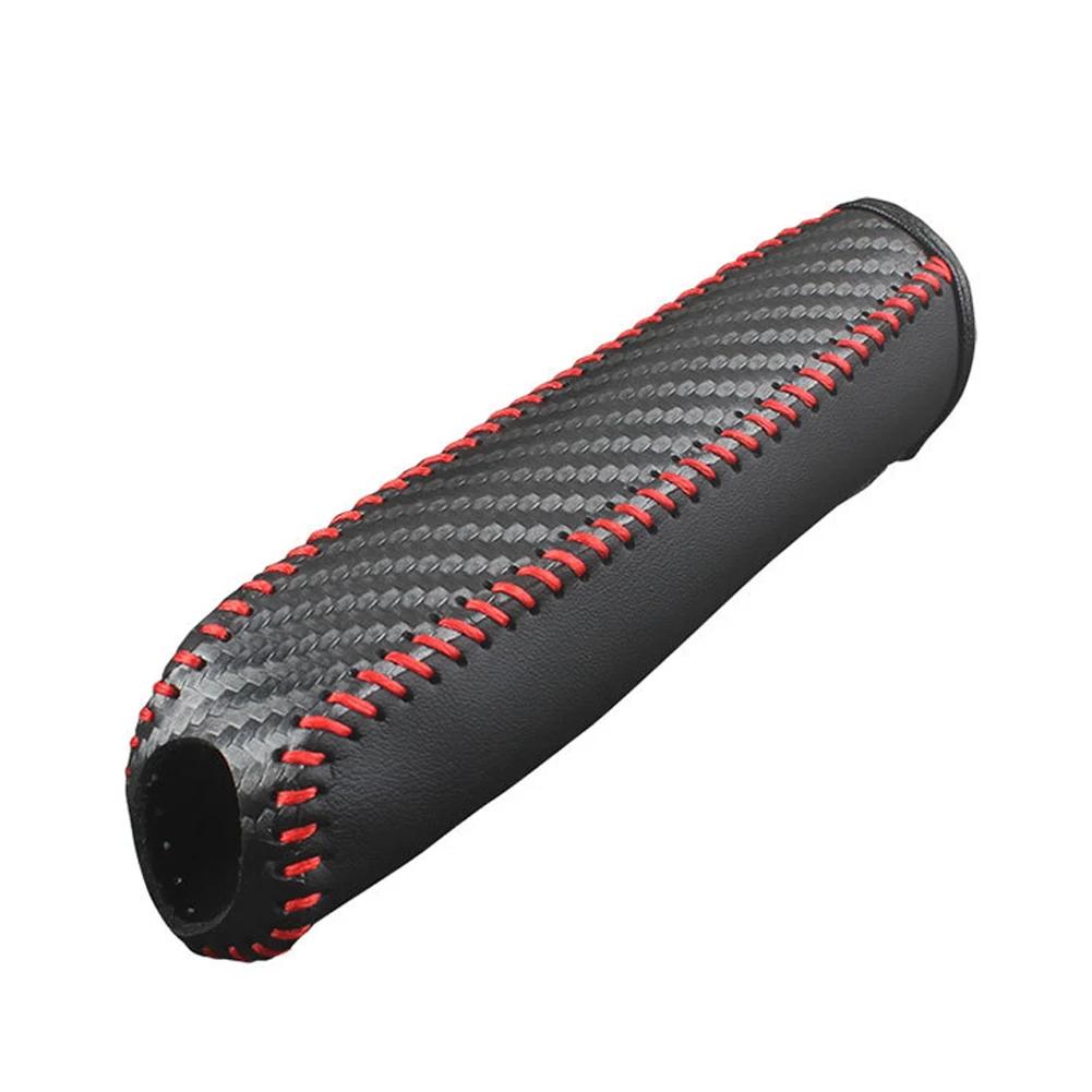Universal Auto Anti-Skid Hand Brake Cover Car Interior Accessory Microfiber Leather Car Gears Handbrake Cover Protective Sleeve