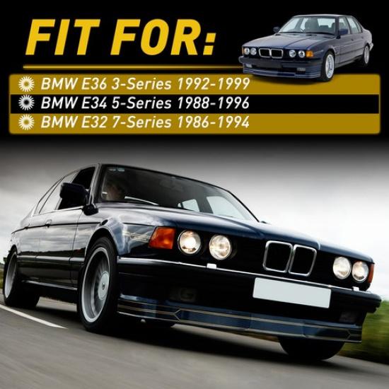 2x Front Door Handle Trim Cover w/ Sealing for BMW E36 E34 E32 Z3 323i Exterior