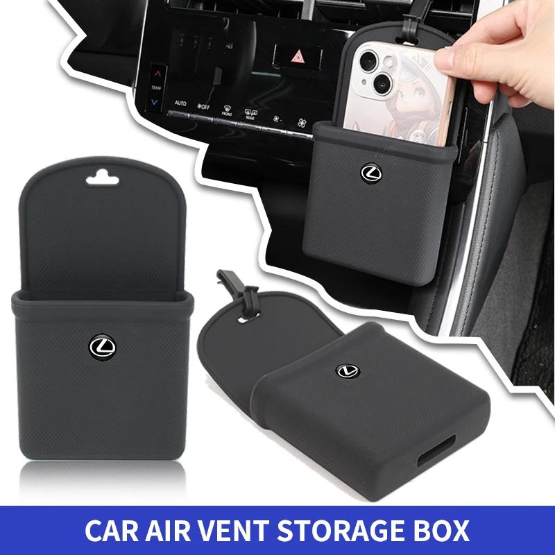 PPFX2 Car Vent Storage Box Storage Bag Tidy Organizer Phone Holder Interior For Lexus F SPORT ES ES300 GS IS GS200 LS LX570 RX300 IS25