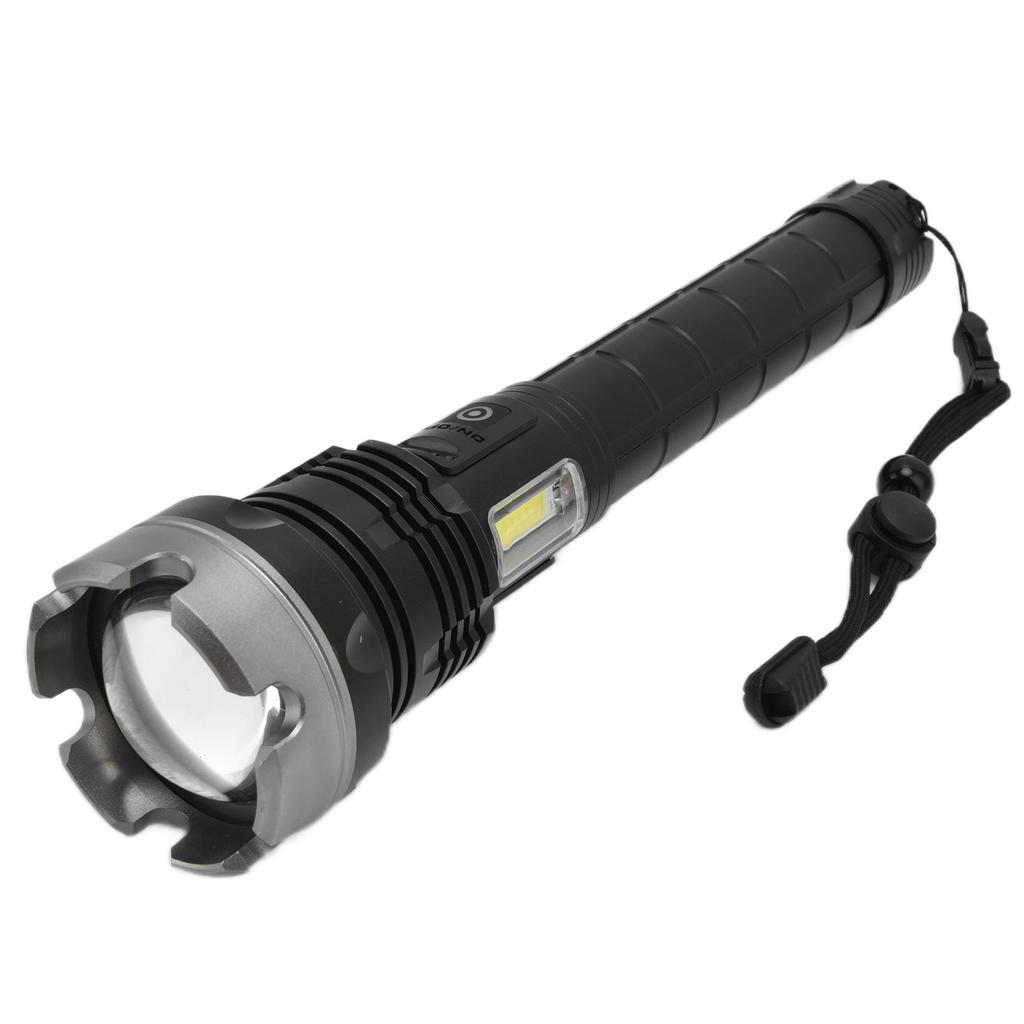 P90 Powerful Flashlight 5000LM Telescopic Zoom Flashlight IP65 Waterproof Electric Torch for