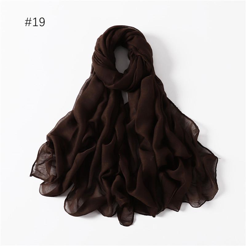 58 Colors Women Candy Color Voile Scarf Plain Solid Pashmina Female Warm Cotton Viscose Scarves Blanket Shawls And Wraps Bufanda