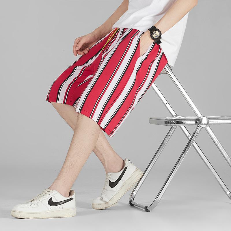 Summer New Style Hiphop Loose Sports Retro Quarter Shorts Breathable Quick-drying Print Men's Shorts
