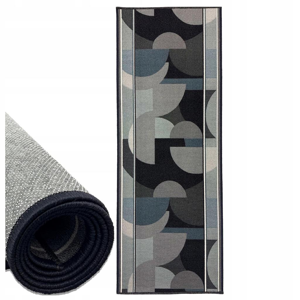 [7] CHAMELEON GRAU 67 x 250cm Rutschfester Teppich D6951