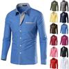 Sale Fashion Camisa Masculina Long Sleeve Shirt Men Slim Fit Design Formal Casual Brand Male Dress Shirt