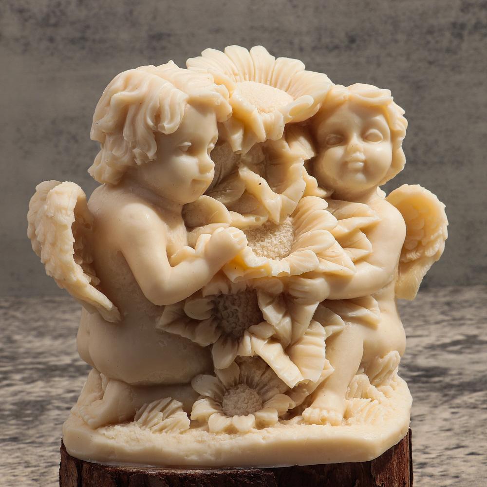 Large 3D Angel Candle Mold Handmade Angel Doll Resin Molds DIY Plaster Soap Gypsum Mould Crafts Making for Photography Props