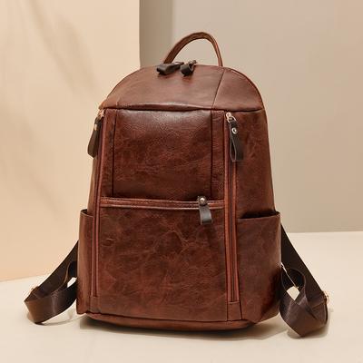 PU Rucksack Damen Große Kapazität Mehrfach-Taschen Rucksack