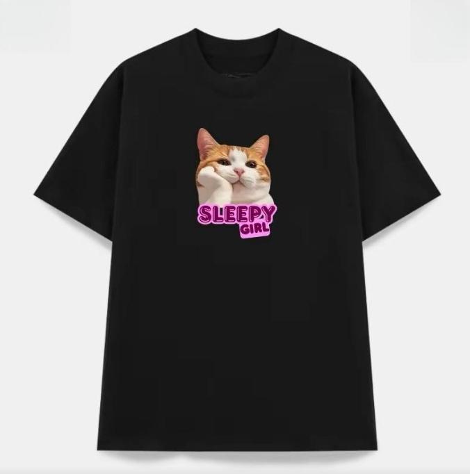 

Funny Cat Meme Short Sleeves Kawaii TShirt Cute Aesthetic Sassy Cat Lover Viral Trendy Casual Streetwear Graphic Tee Top Y2k 4XL
