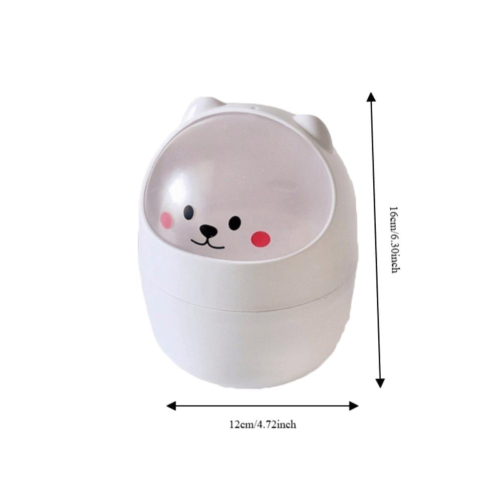 Flip Lid Wastebasket with Lid Waterproof Small Garbage Can  Workers in the workplace