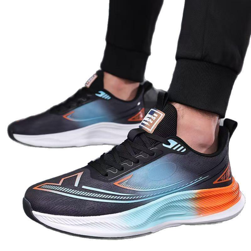 2025 Spring Men's Breathable Fishnet Running Shoes - Lightweight, Fashionable, Versatile, Outdoor Trendy Sports Footwear