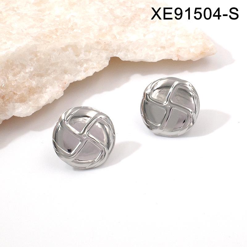 Elegant 18K Gold-Plated Titanium Steel Earrings for Women - Hypoallergenic Light Luxury Design