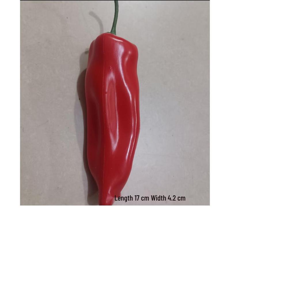 Simulated Chili Bell Pepper Fake Fruit Toy Model for Display