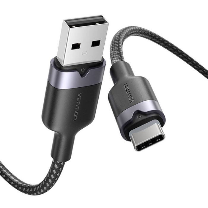 Câble Usb 2.0 A Vers Usb-C 3A Vention Pour Téléphones À Charge Rapide 2 M
