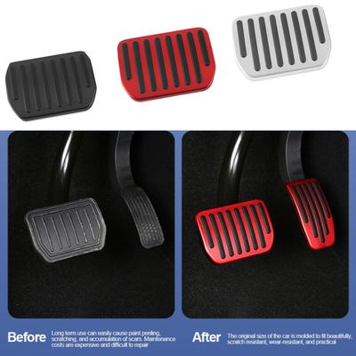 Car Foot Pedal Pads Covers Wear-resistant and Anti-slip Car Accelerator Gas Fuel Brake Rest Cover Mat Car Interior Accessories