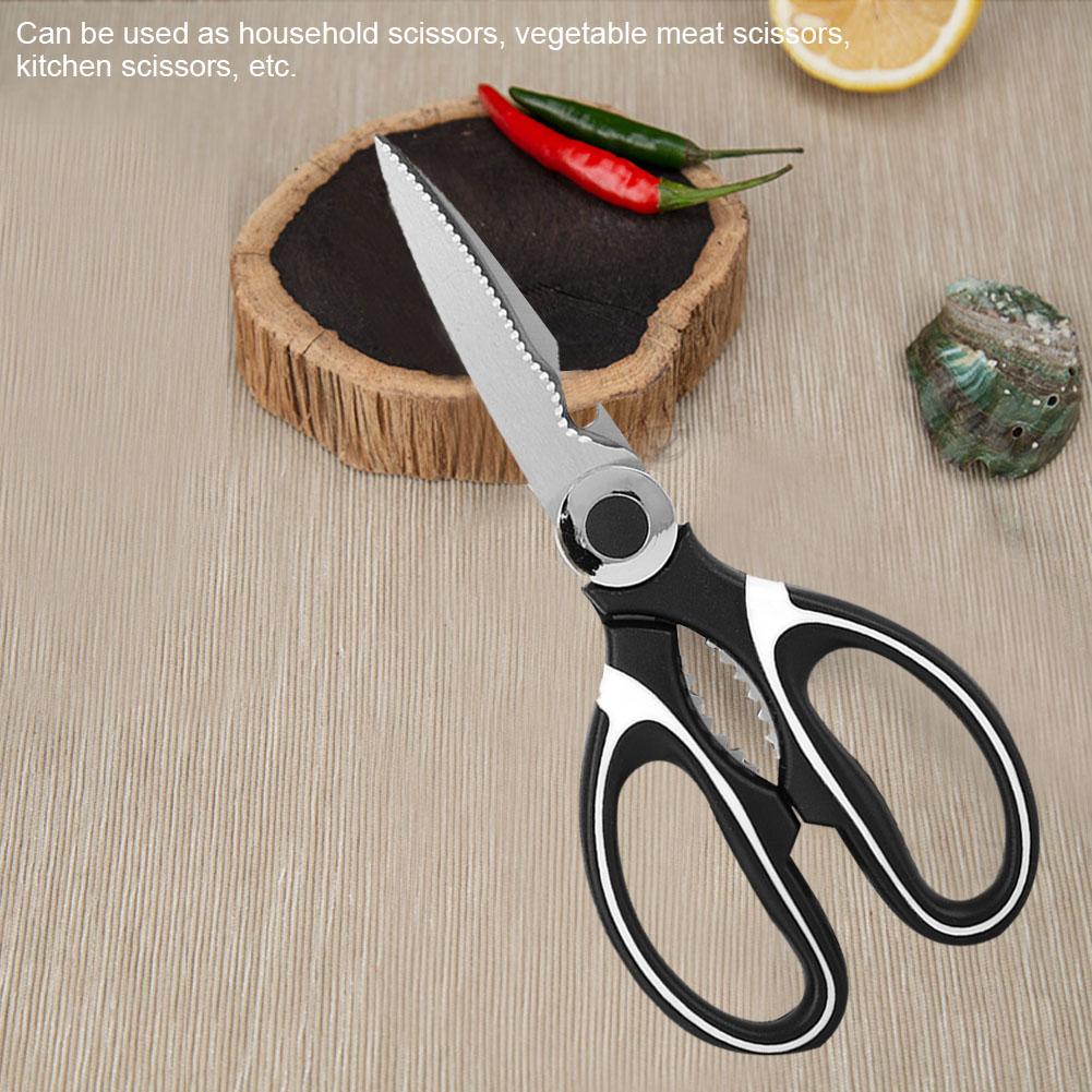 Multifunctional Shr Stainless Steel Scissor for Kitchen Cloth Walnut