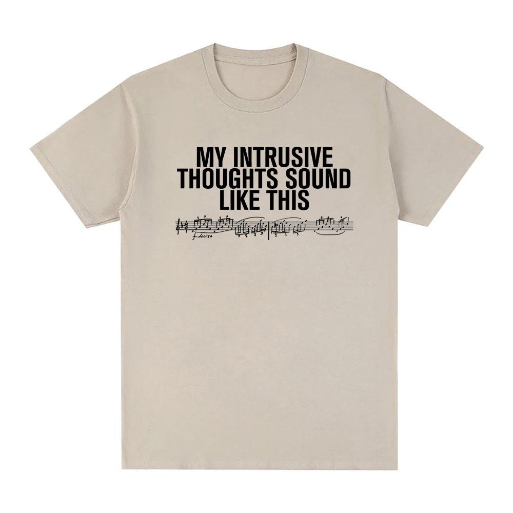 Intrusive Thoughts Baby Tee 2026 New Style Rosalia Same As Official Website High Quality Teeshirt 100cotton Soft Round Neck