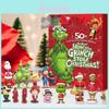 Caixa Surpresa de Natal em PVC de Alta Qualidade Monstro de Pelo Verde Grinch Caixa Surpresa de Resina Brinquedo de Halloween