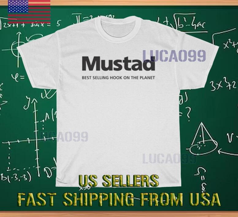 

NEW SHIRT MUSTAD HOOKS FISHING RACING LOGO T shirt FUNNY SIZE S-5XL 4XL
