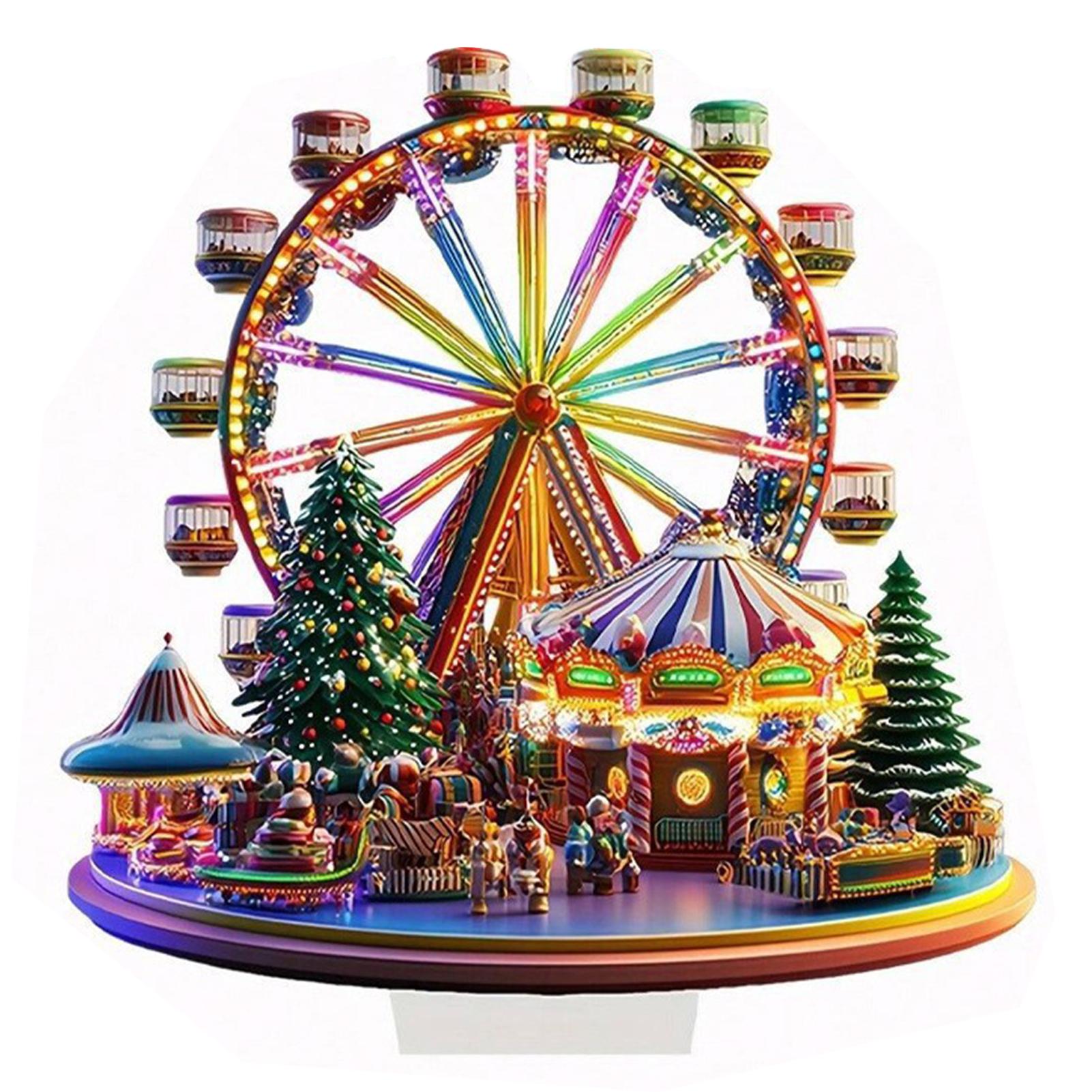 

Ferris Wheel Acrylic Decorative Ornament Home Desktop Wall Hanging Festival Party Wedding Decoration