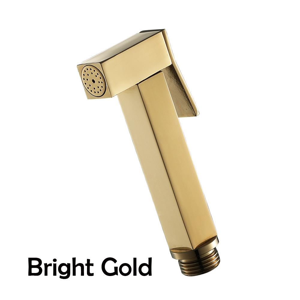 Brass Handheld Toilet Bidet Sprayer Set Accessories Black Bidet Faucet for Bathroom Sprayer Shower Head Self Cleaning Gold Color