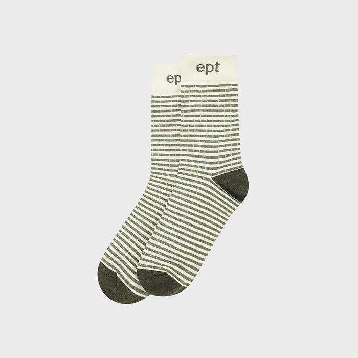STRIPED SOCKS (KHAKI)