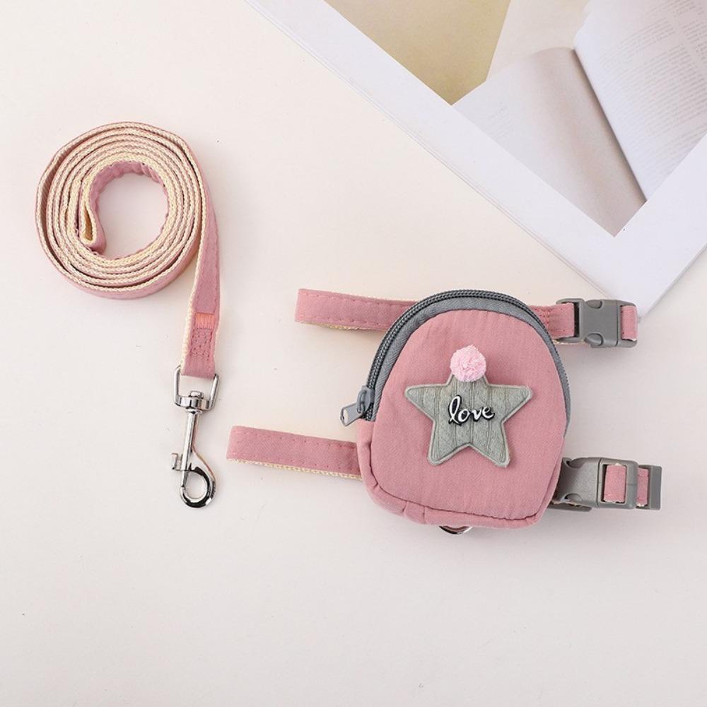 Pet lightweight chest dog, small bee chest, strap, dog walking leash, dog going out leash, medium and small dog chest
