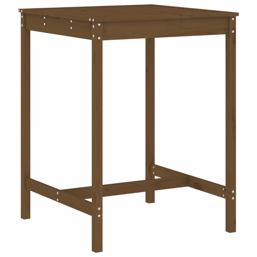 Vidaxl 3-Cz. Garden Bar Furniture Set, Honey Brown, Pine