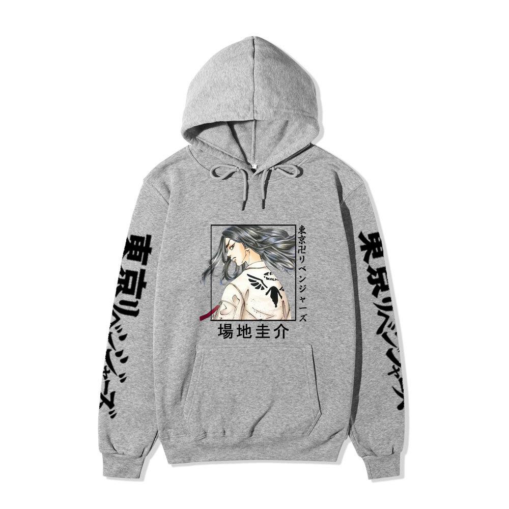 Tokyo Revengers Baji Keisuke Unisex Fleece Hoodie Autumn Winter Anime Character Print Long Sleeve Casual Pullover Sweatshirt