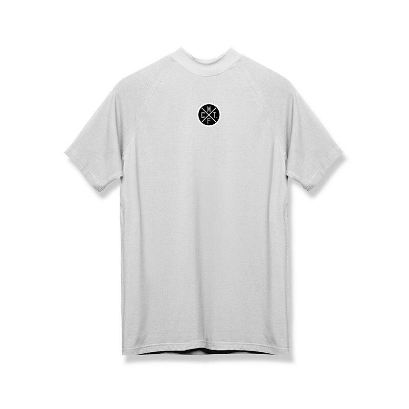 

Muscleguys летняя легкая удобная футболка мужская эластичная спортивная фитнес-футболка с коротким рукавом XXL белый