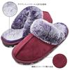 EZSURF Sheepskin Room Sizes Winter Cold Nordic Style Women's Slippers, Shoes, 23-27cm, Indoor/Outdoor Wear, Non-Slip, Waterproof, Cute, Fluffy, Soft,