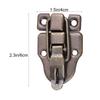 2pcs Alloy Latch For Gift Box Locking Clasp Wooden Jewelry Cabinet Chest Decorative Hook Lock Small Box Packing Buckle