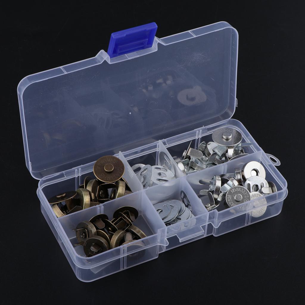 20 Sets Magnetic Clasp Snaps Magnet Button Sewing Craft 14/18mm