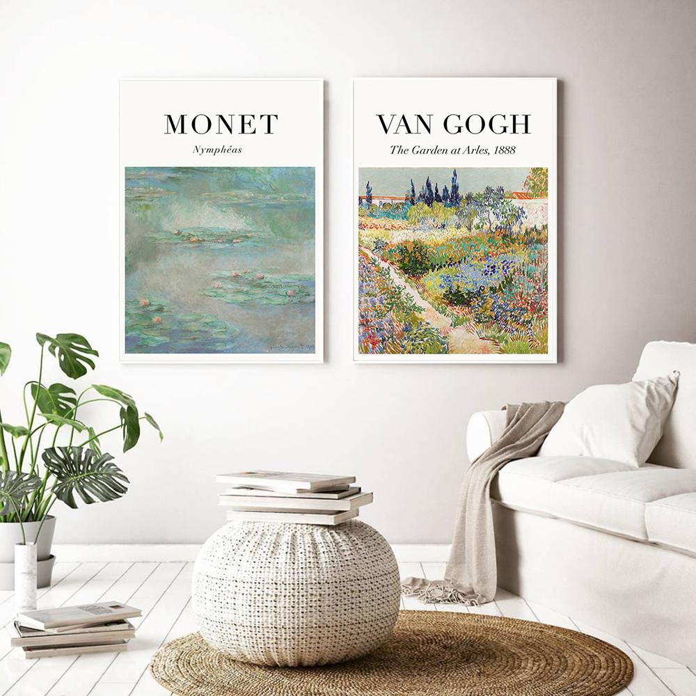 Monet Van Gogh Art Posters And Prints Painting Pictures Canvas Painting Living Room Decoration Mural Decoration Art Abstract