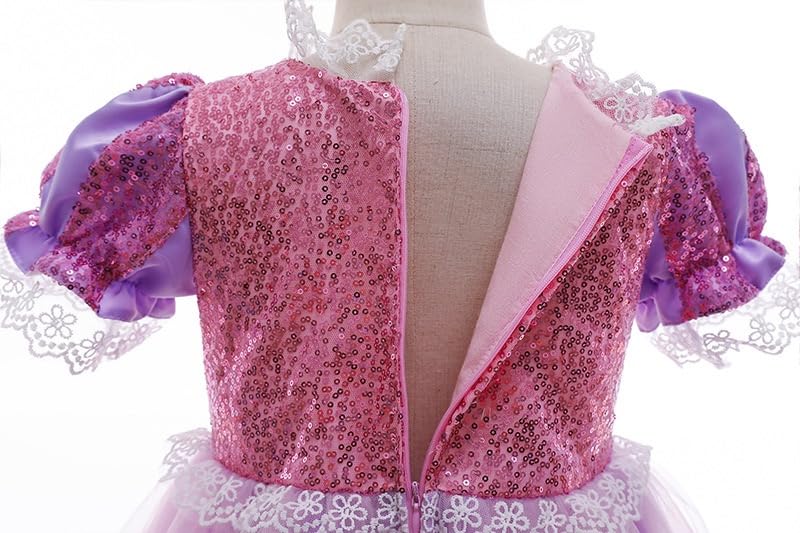 Lien Baby CCBR Princess Costume for and with Accessory Sizes and 150 Purple Dress, Cosplay, One-Piece Events, Recitals, Christmas, Birthdays, Kids,