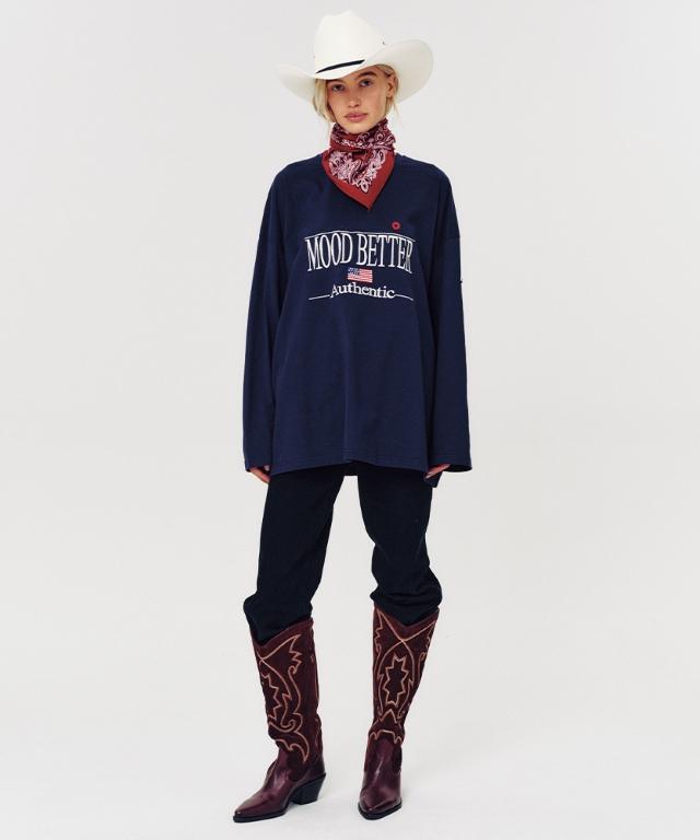 MOODBETTER Authentic Long Sleeve Navy