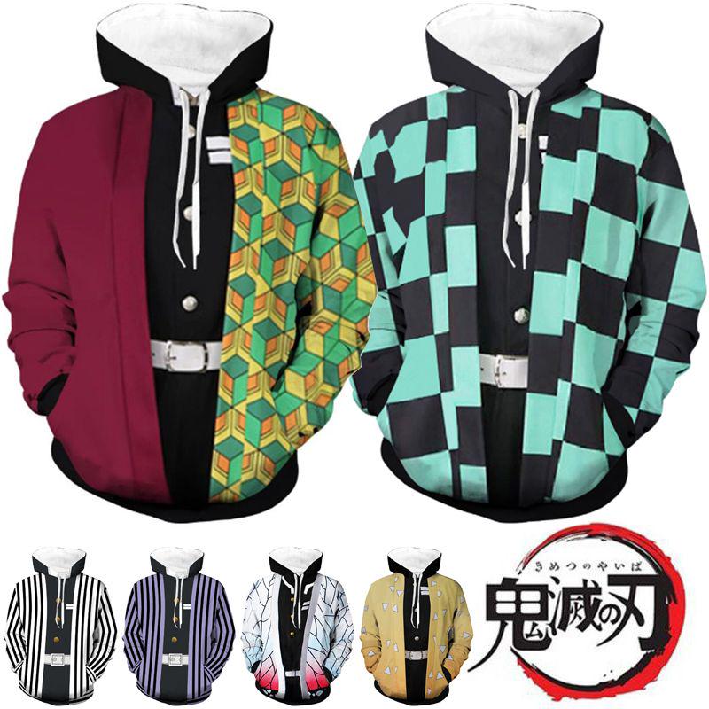 Slayer Kimetsu No Yaiba 3d Hoodie Sweatshirt With Comfortable Soft Material**