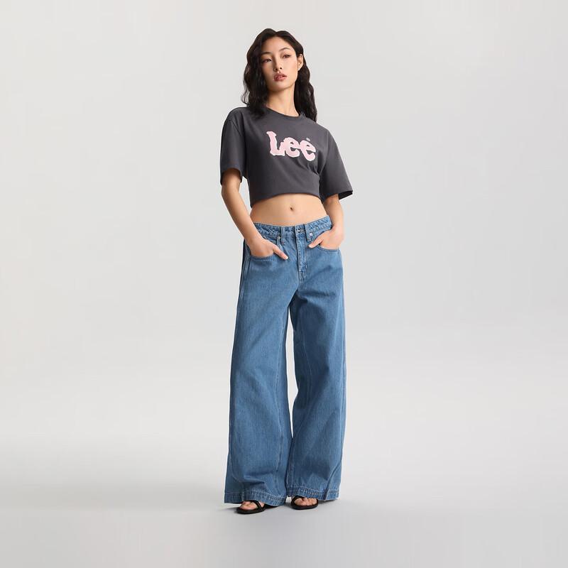 Lee Women's Slouchy Ultra Loose Wide Leg Jeans