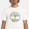 Timberland Outdoor Breathable Casual Short Sleeve T-Shirt Men Tops Vintage-White A42U5-CM9