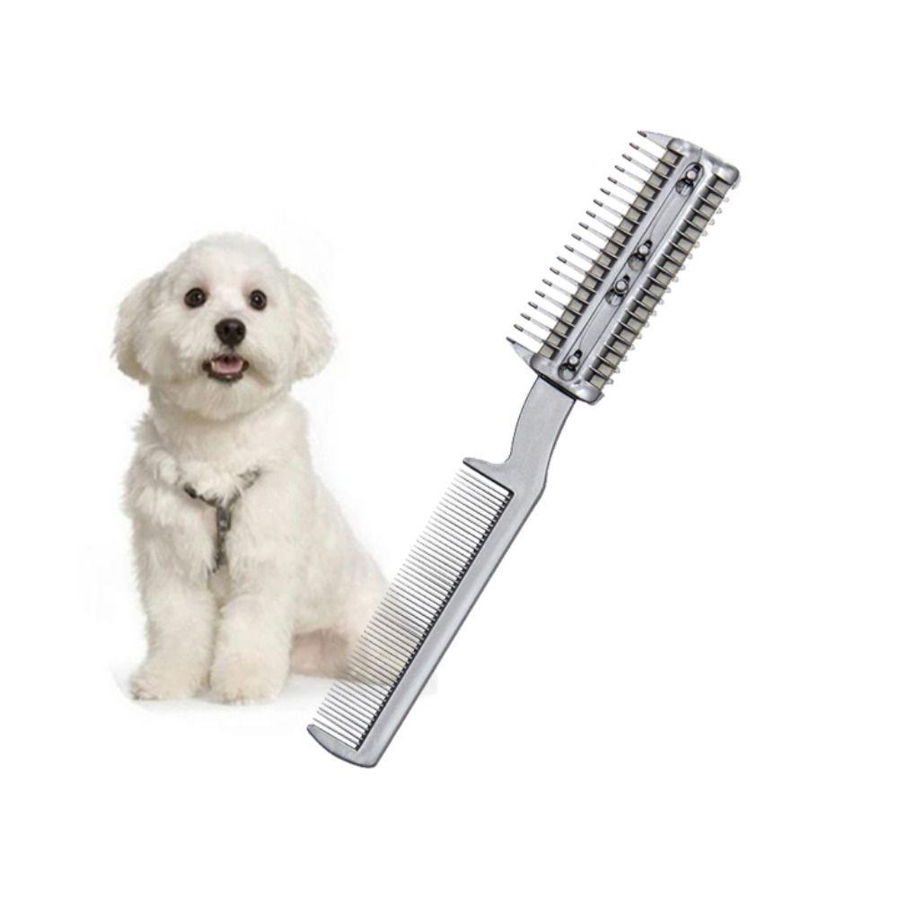 Blades for Pet Hairdressing Plastic Dog Hair Comb Cat Trimmer Cat Grooming Comb Hair Remover Comb