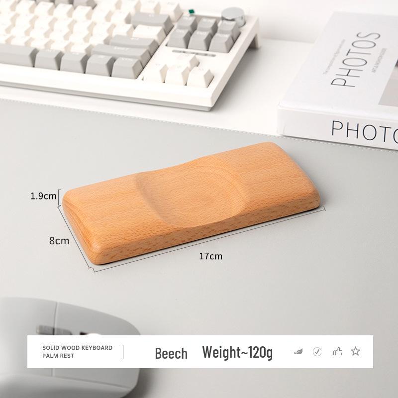 

Solid Wood Ergonomic Wrist Rest Mouse Pad for Gaming and Office Use