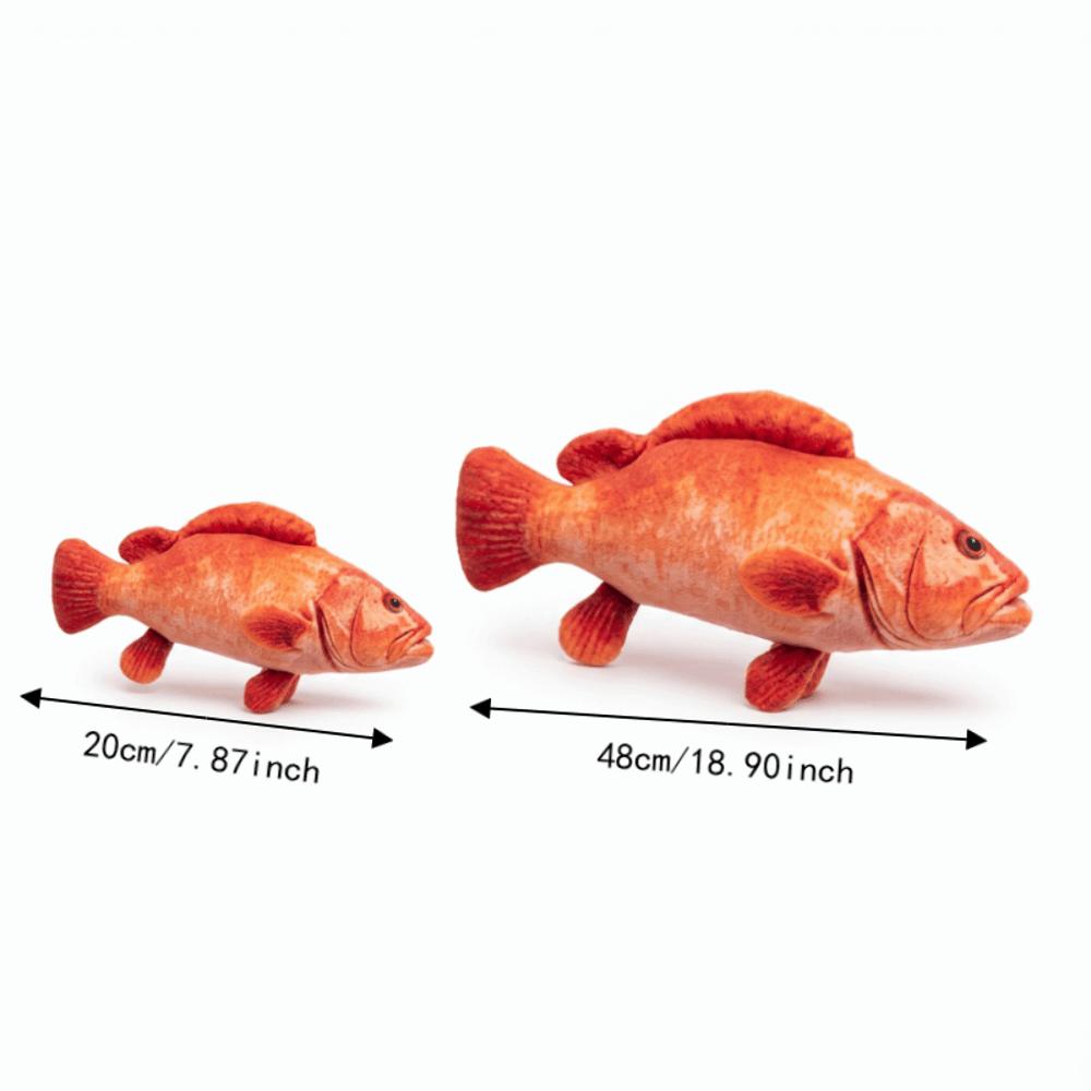 Realistic Fish Plush Toy Soft Fluffy Marine Animal Stuffed Doll Stuffed Fish Toy Gift for Girls