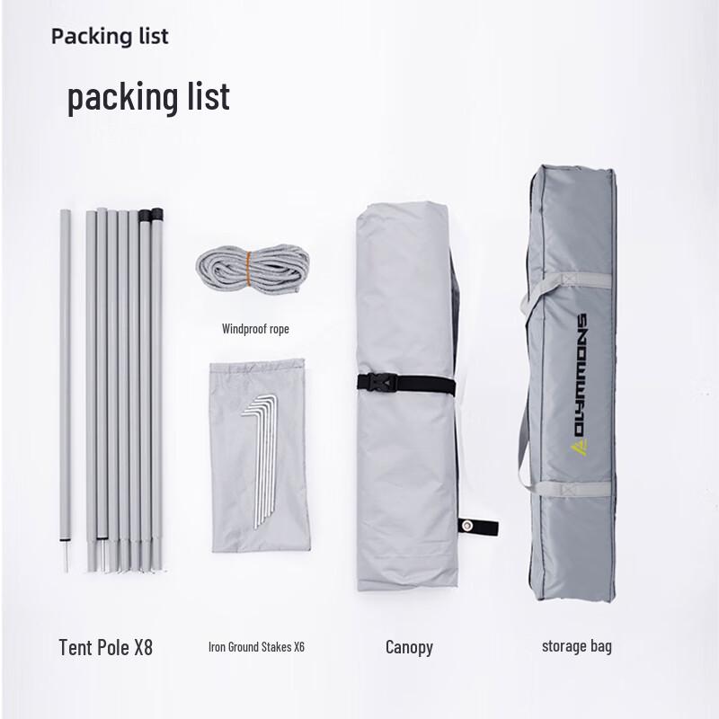 MisMountain MS808 Square Butterfly Camping Tarp
