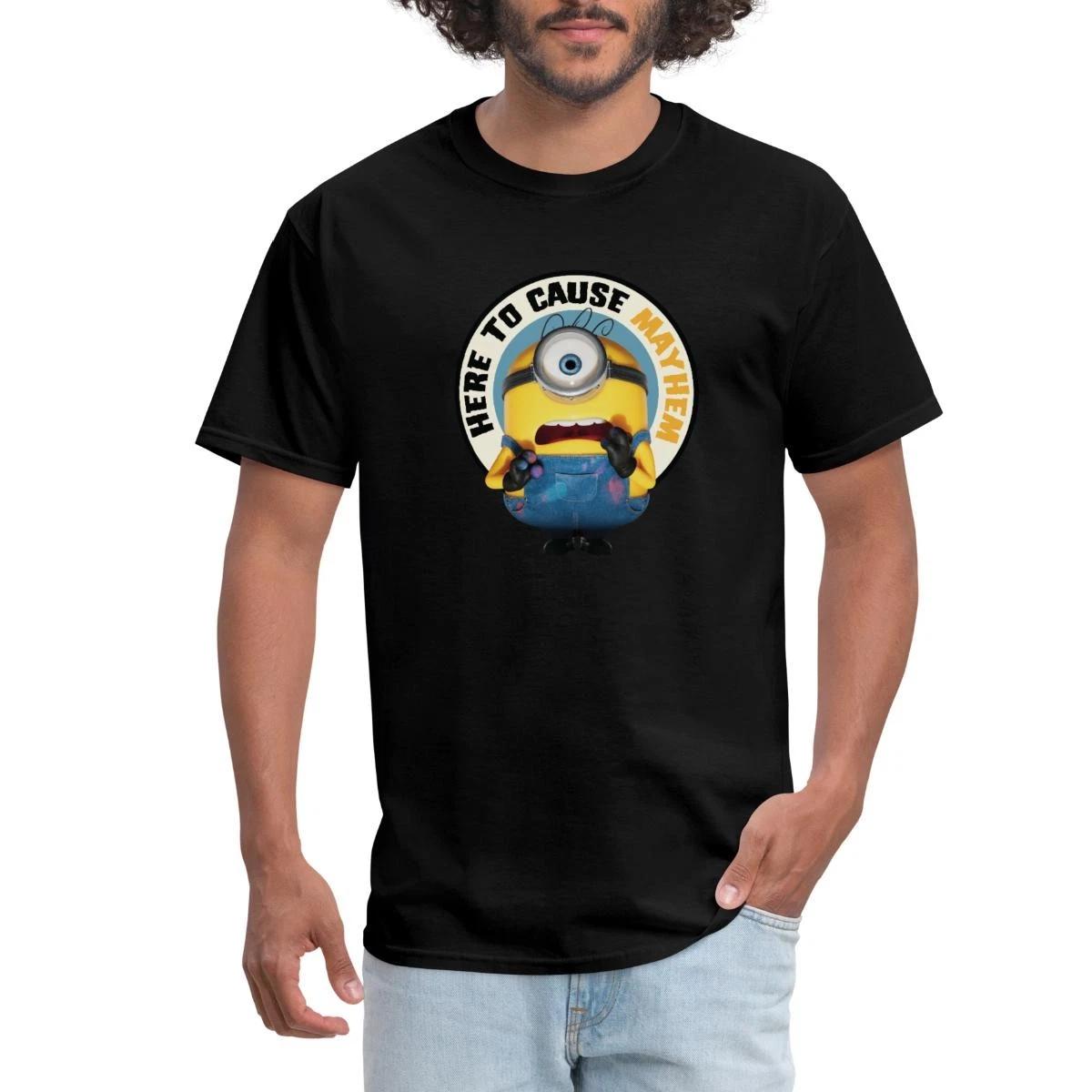 Minions Quote Here To Cause Mayhem Men s T-Shirt S