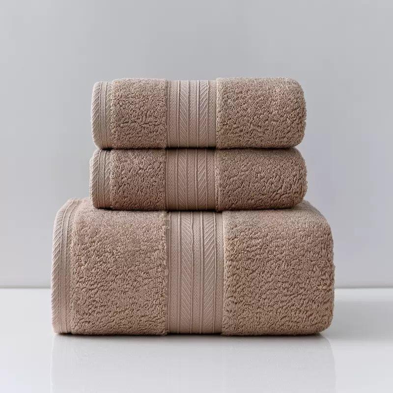 

Fish scale terry pure cotton towel bath towel plain thickened set towel gift box embroidered LOGO water-absorbing quick-drying face towel Thickened towel [140g]