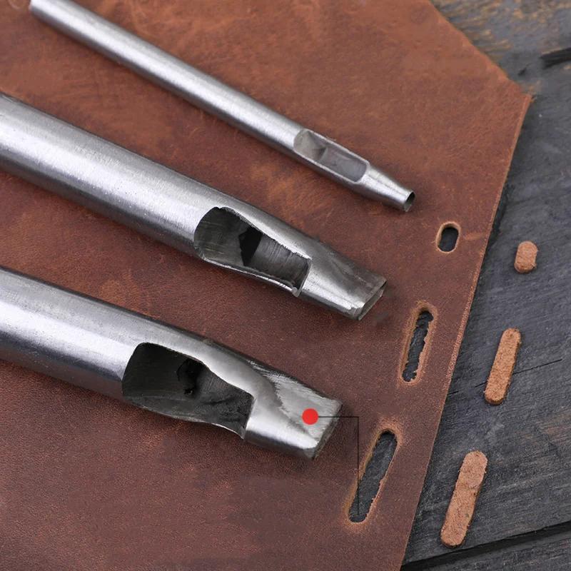 Oval Shape Leather Hole Punch Set for Belt Watch Band Craft Working Oblong Shape Punch Tool