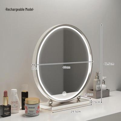 Round LED Desktop Makeup Mirror