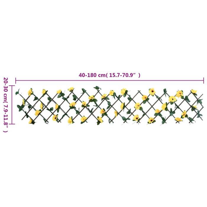 VidaXL Expandable Artificial Ivy Trellis 5 Pcs, Fence Screen, Privacy Screen, Garden Decoration 366597