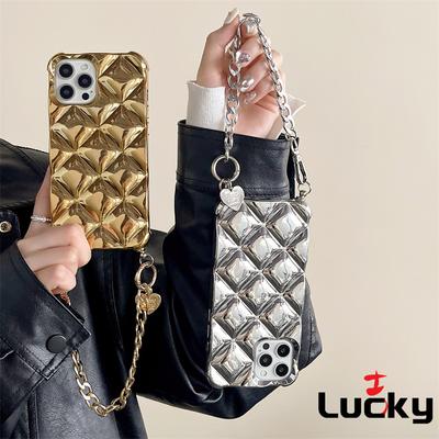 Diamantbeschichtung Kameraschutz Telefonhülle Birnenkette für iPhone 15 Pro Max 14 15 Plus 13 12 Pro 11 Promax mit Armband