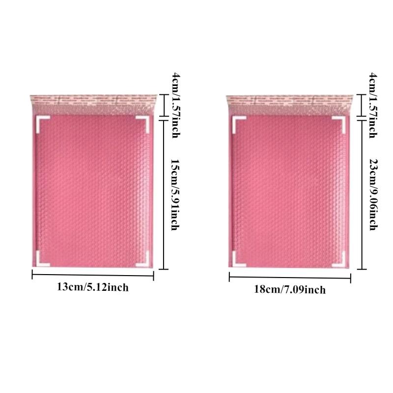 20pcs Colorful polyethylene bubble mailers self-sealing padded envelopes gift bags pink courier punching bags