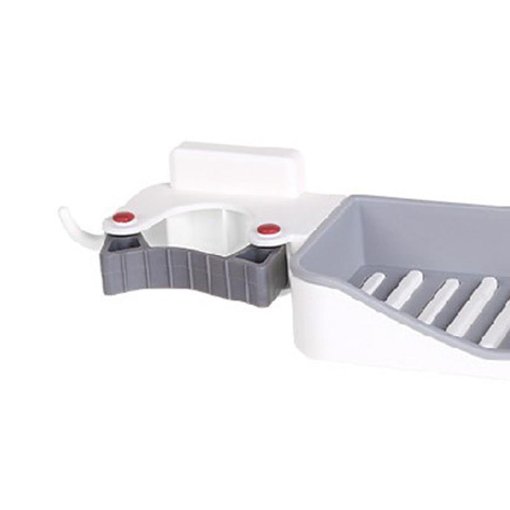 3 In1 Mop Soap Holder Household Mop Clip Wall Mount Hook Bathroom Drain Rack Soap Holder Broom Card Holder for Kitchen