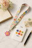 Fashion Beautiful Flowers Lanyard Credit Card ID Holder Student Women Travel Bank Bus Business Card Cover Badge